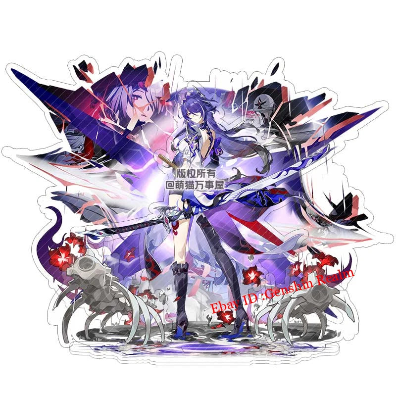 Anime Honkai: Star Rail Acheron Acrylic Desktop Stand Figure Collection Decor 07FC0E-D4 - KOEEK
