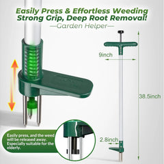 Walensee Weed Puller, Stand Up Weeder Hand Tool, Long Handle Garden Weeding Tool 07FC0E-D4 - KOEEK