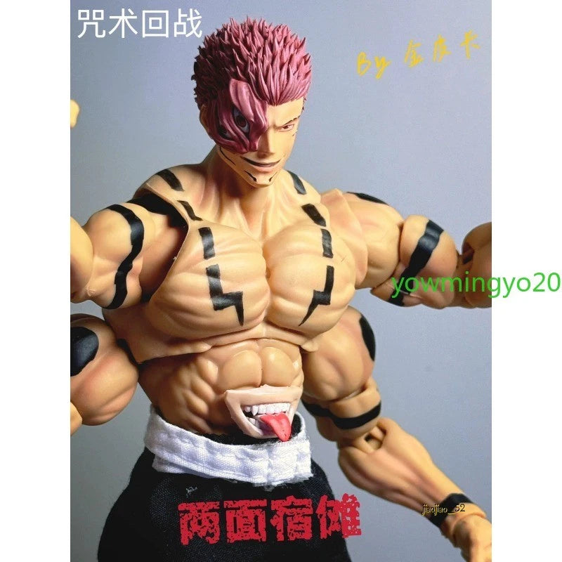 1/12 Jujutsu Kaisen Ryomen Sukuna PVC Action Figure Model Collection Toy Custom 07FC0E-D4 - KOEEK