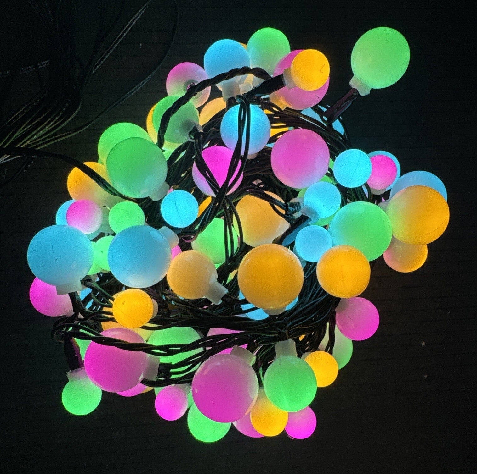 Anthropologie Terrain Good Cheer Multi Color Ball Light Strand Christmas ANTHROPOLOGIE - KOEEK