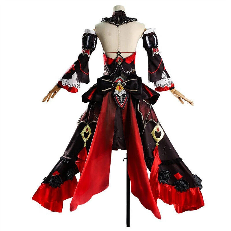 Honkai Impact 3 Theresa Apocalypse Cosplay Custome Outfits Dress Red Women Set 07FC0E-D4 - KOEEK