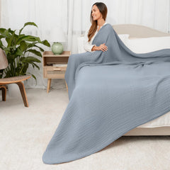 Comfortable Bear Adult Cotton Blanket (Queen Size) 90 inches × 90 inches