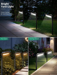 4 Pack Solar Outdoor Lights - 150 Lumen Bright Solar Path Lights Waterproof 07FC0E-D4 - KOEEK