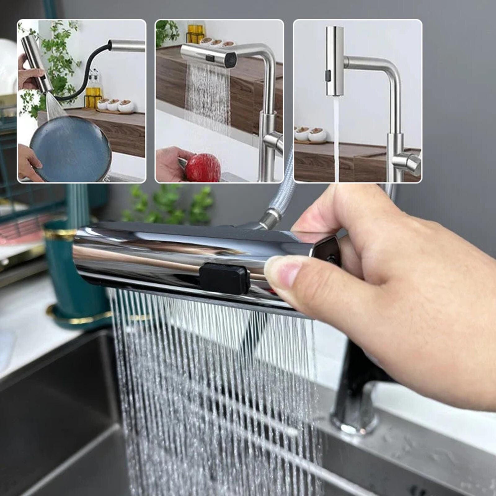 new Kitchen Faucet Metal Faucets for Kitchen and Bathroom Sinks Easy Installation koeek - KOEEK