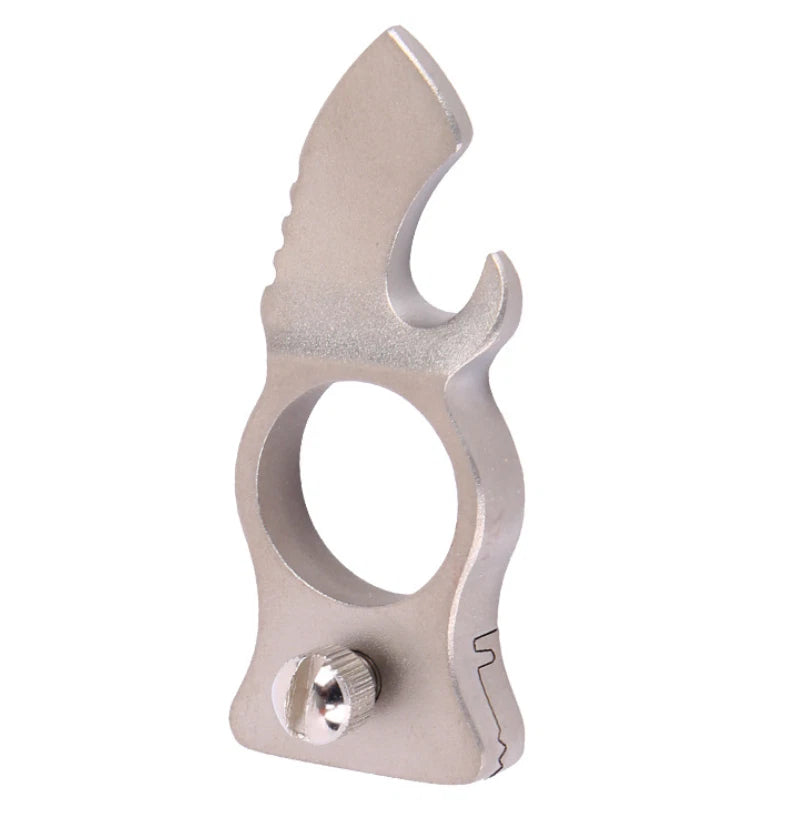 Safety Leisure Finger Ring Slingshots Stainless Steel Shooting Catapults 07FC0E-D4 - KOEEK