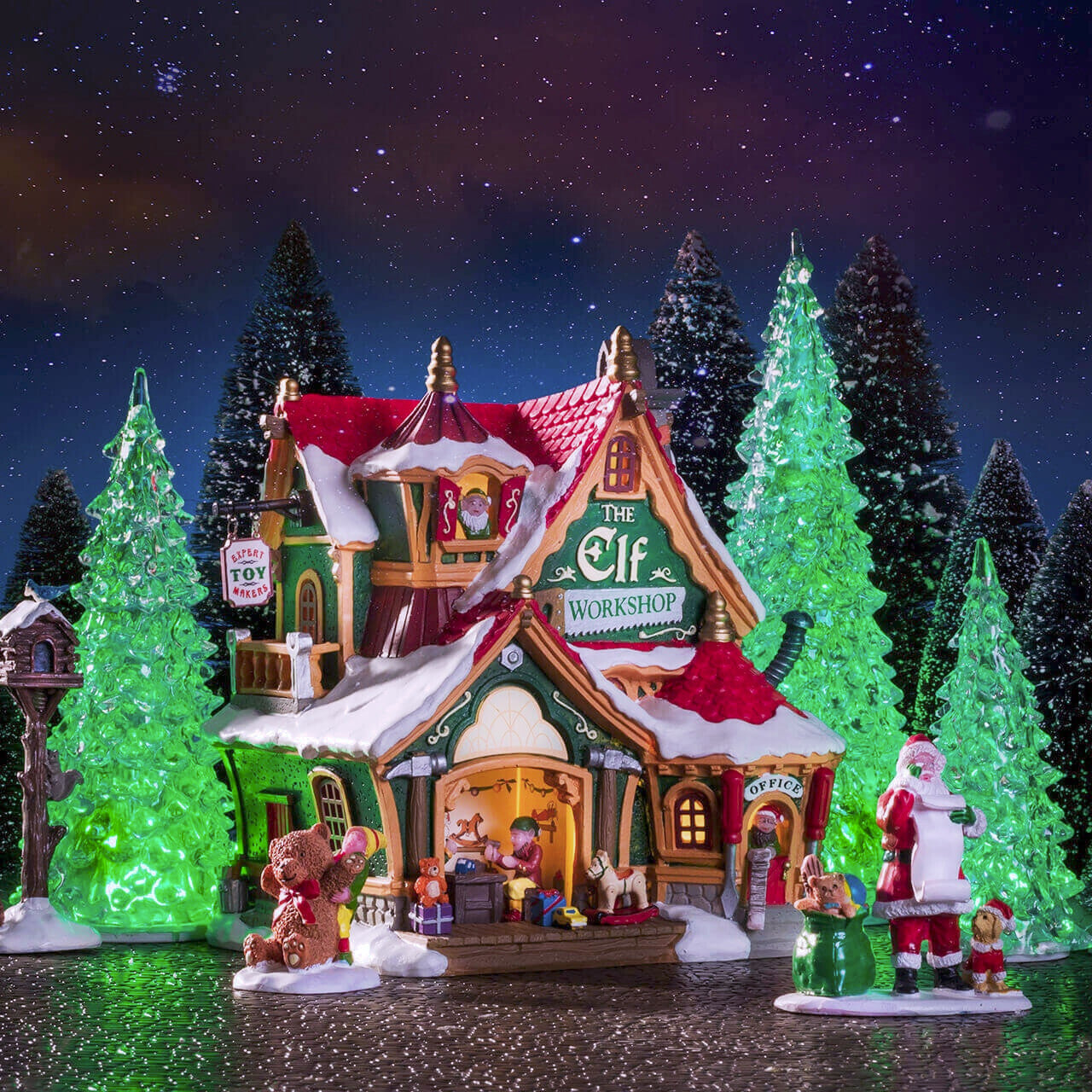 Lemax 2019 Crystal Lighted Tree, 3 Color Changeable, LARGE General Product 94515 LEMAX - KOEEK