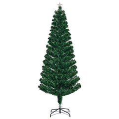 Christmas Tree 7FT Pre Lit Fiber Optic Colorful Led Lights Xmas Home Decorations 07FC0E-D4 - KOEEK