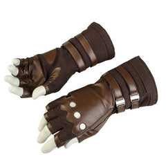 1 Pair Captain America Leather Cycling Gloves Avengers Infinity War Accessories 07FC0E-D4 - KOEEK