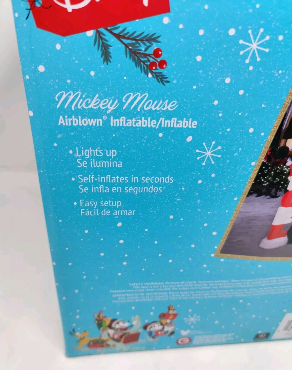 Christmas Disney 7 ft Mickey Mouse Noel Airblown Inflatable LED Lights DISNEY - KOEEK