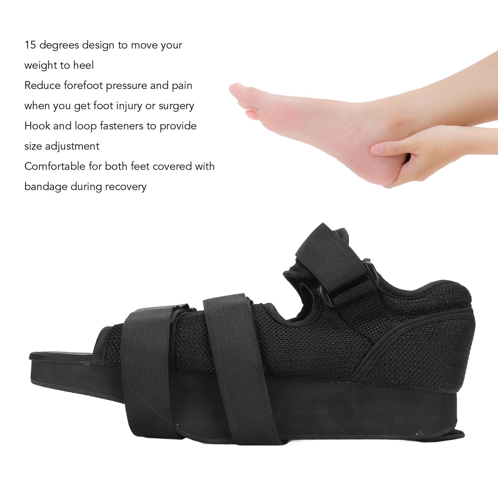 new Post Toe Surgery Shoes Reduce Pressure Forefoot Offloading Healing Foot Splint S koeek - KOEEK