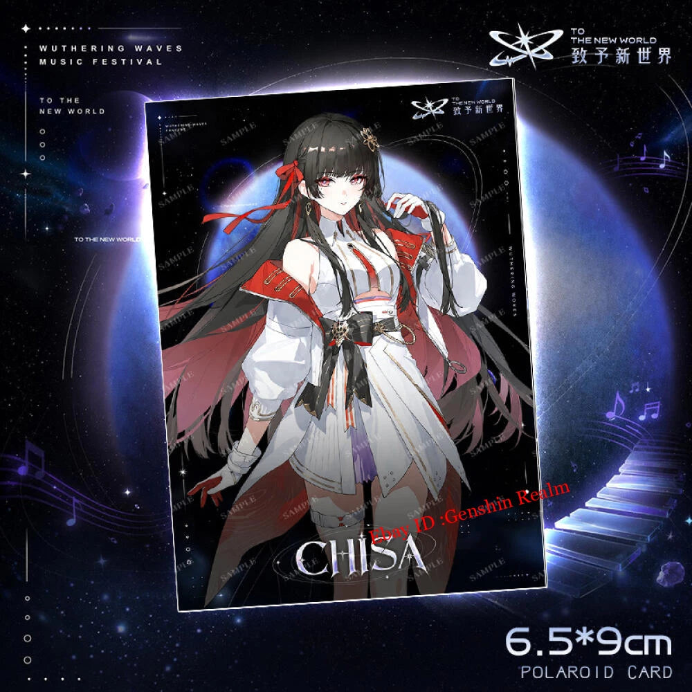 8Pcs/Set Anime Wuthering Waves Limited Edition Card Decor Collection Gift 07FC0E-D4 - KOEEK