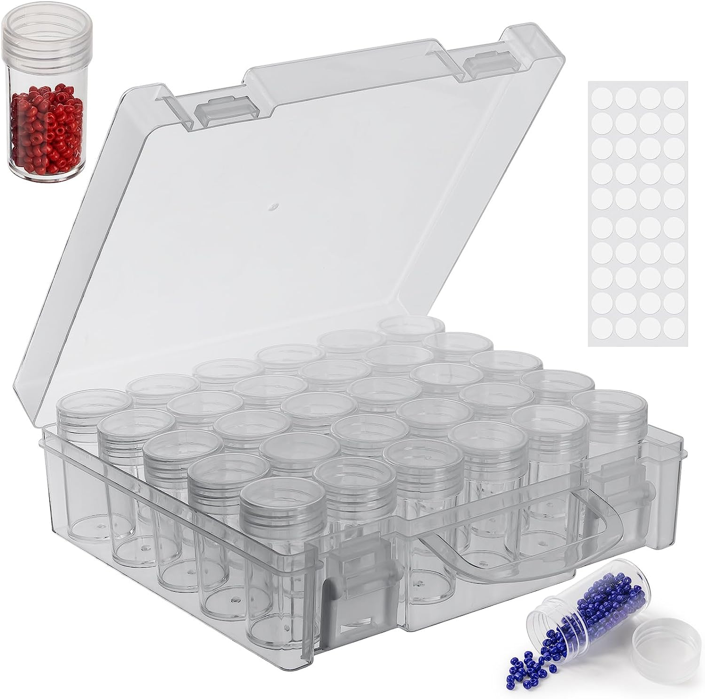 ny 30 slots diamantmaleri opbevaringsbeholdere, bead Organizer Box, Perle storage C