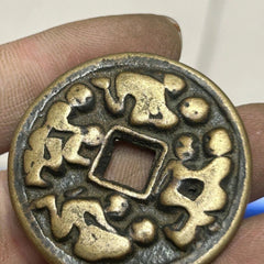 38mm China Old Pure Copper Coin Sex Position Pendant Amulet Coin Art Collection 07FC0E-D4 - KOEEK