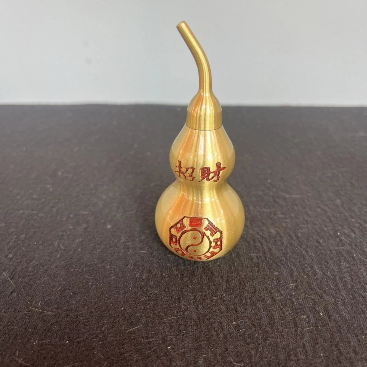 Brass Gourd Figurine Hollow With Lid Bagua Fu Lu Home Door Decor 07FC0E-D4 - KOEEK