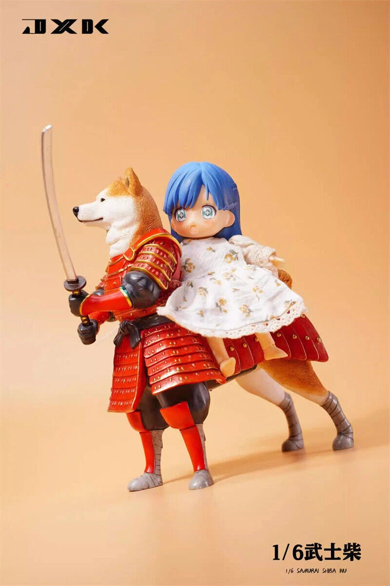 Warrior Shiba Inu Weapon 1/6 Figure Dog Standing Model Toy Pet Gift Collectible 07FC0E-D4 - KOEEK