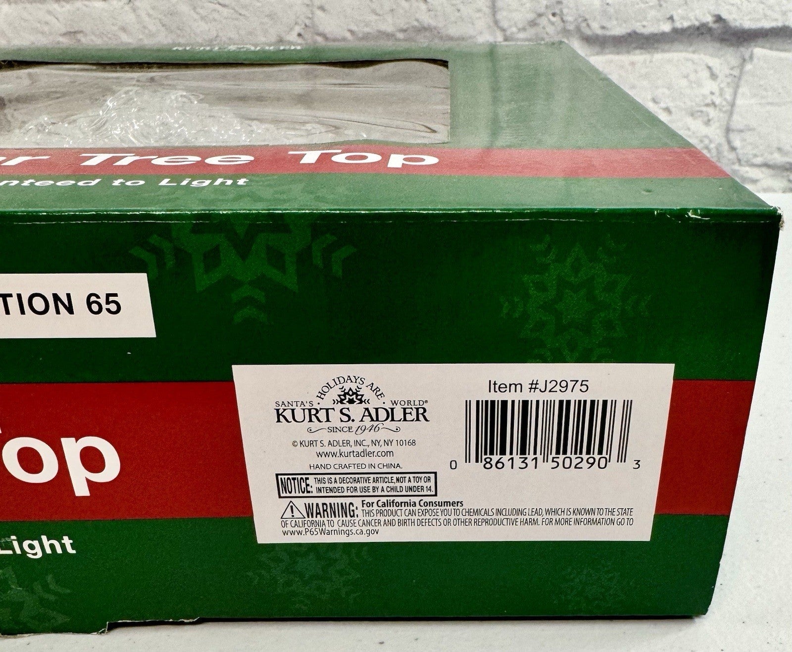 * * Kurt Adler 20 Light Star Tree Topper Top Christmas 12” White Lights 07FC0E-D4 - KOEEK