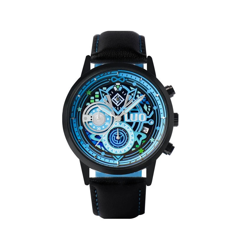Anime Vsinger AI Luo Tianyi Cos Watch Six Needle Quartz Wrist Watch Xmas Gift 07FC0E-D4 - KOEEK