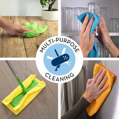 150 Pack Microfiber Cleaning Cloths, Bulk Microfiber Towels for Home Use 07FC0E-D4 - KOEEK