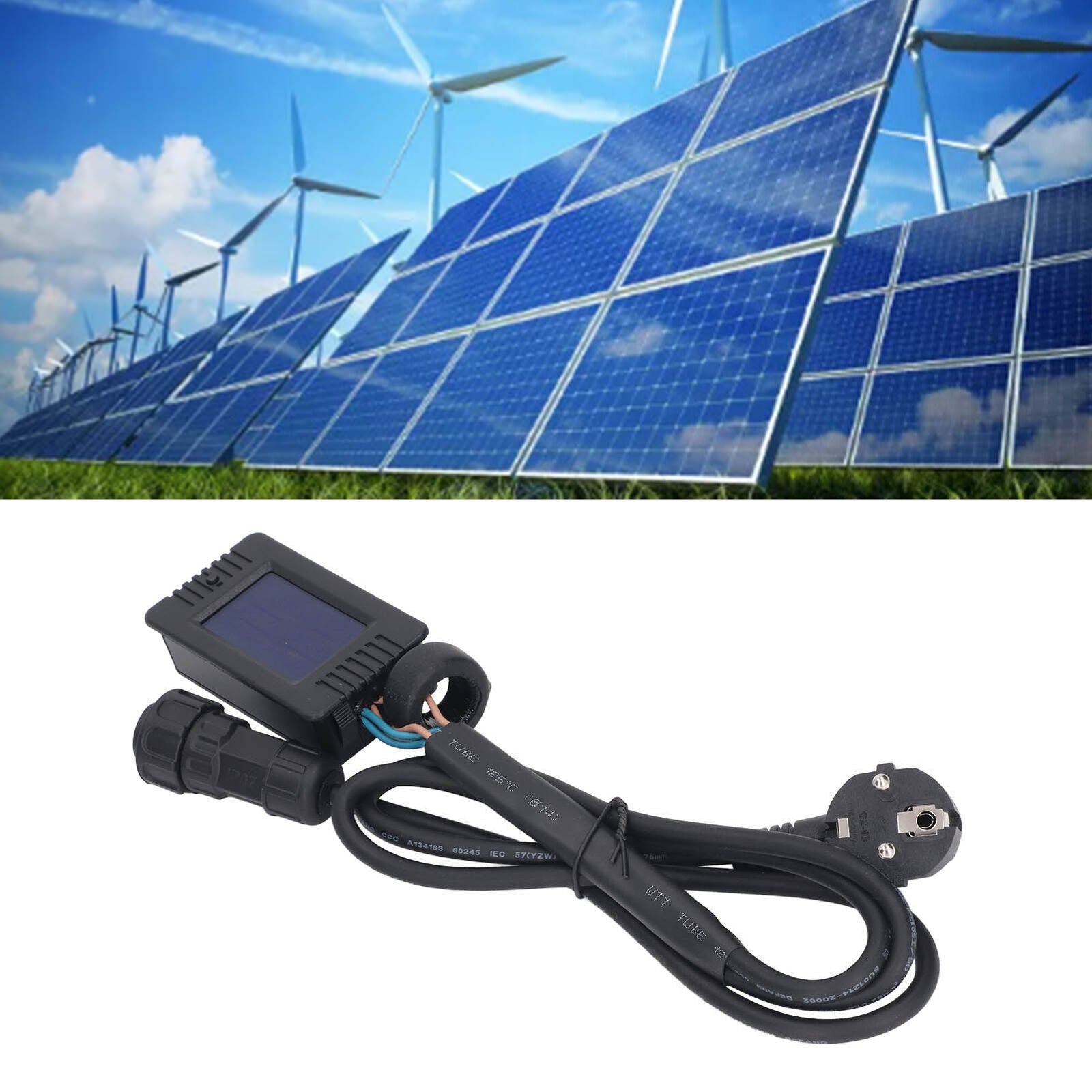 new Solar Inverter Cable LED Digital Grid Connected Inverter Cable EU Plug 80V‑260V koeek - KOEEK