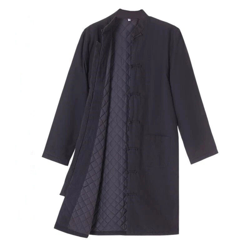Chinese Traditional Tang Jacket Lonf Tai chi Uniform Kung fu Cotton Martial Coat 07FC0E-D4 - KOEEK