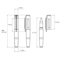 Polyetherimide ULTEM Titanium Alloy Rollerball Pen Ballpoint Gel Pen EDC gift 07FC0E-D4 - KOEEK