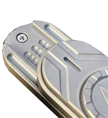 Novel Titanium Alloy Fidget Spinner EDC Fidget Slider 2 in 1 Stress Relief Toy 07FC0E-D4 - KOEEK