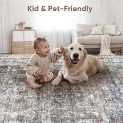 Runner Carpet Hallway Carpet Washable Kitchen Runner Carpet with Rubber Backing 07FC0E-D4 - KOEEK