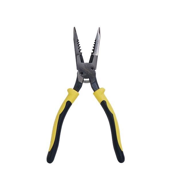 new Klein Tools J206-8C Pliers, All-Purpose Needle Nose, Spring Loaded, Cuts, koeek - KOEEK