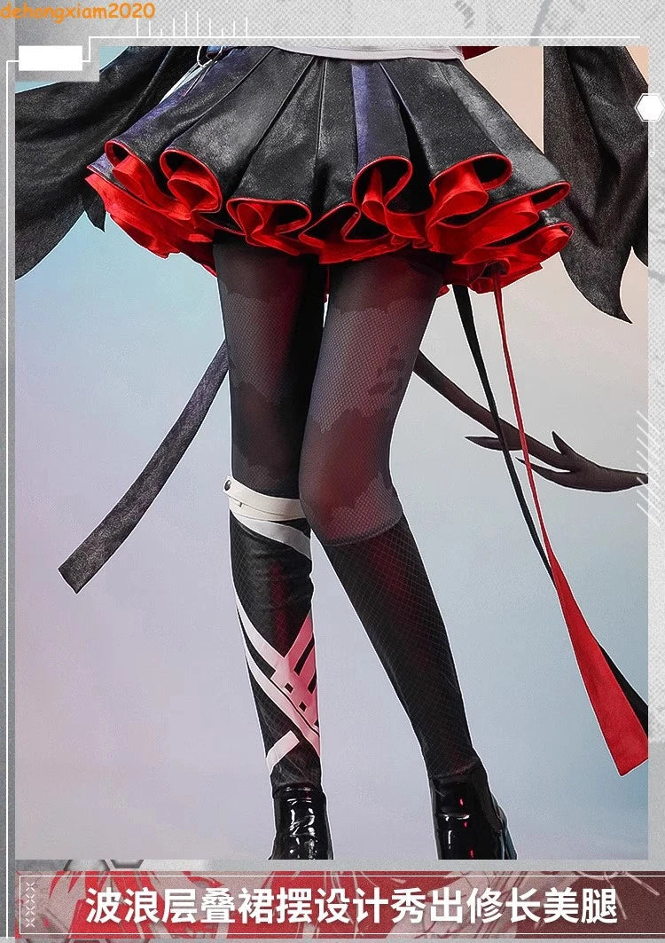 Arknights W Nightingale Women Dress Cosplay Costume Party Fullset Outfit Props 07FC0E-D4 - KOEEK