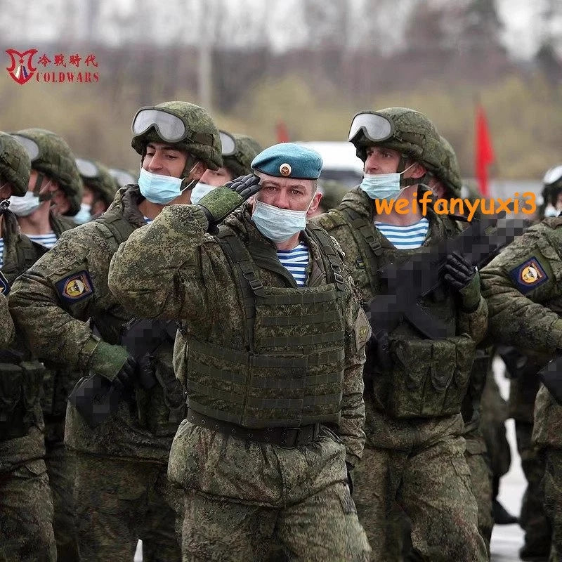 Replica Russian 6B46 EMR Armor Tactical Vest Molle Plate W/ AK Pouches Set Suit 07FC0E-D4 - KOEEK