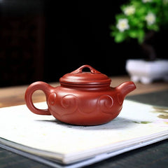 200ml Yixing Purple Clay Handmade Ruyi Teapot Kettle with Filter Kungfu Teaware 07FC0E-D4 - KOEEK
