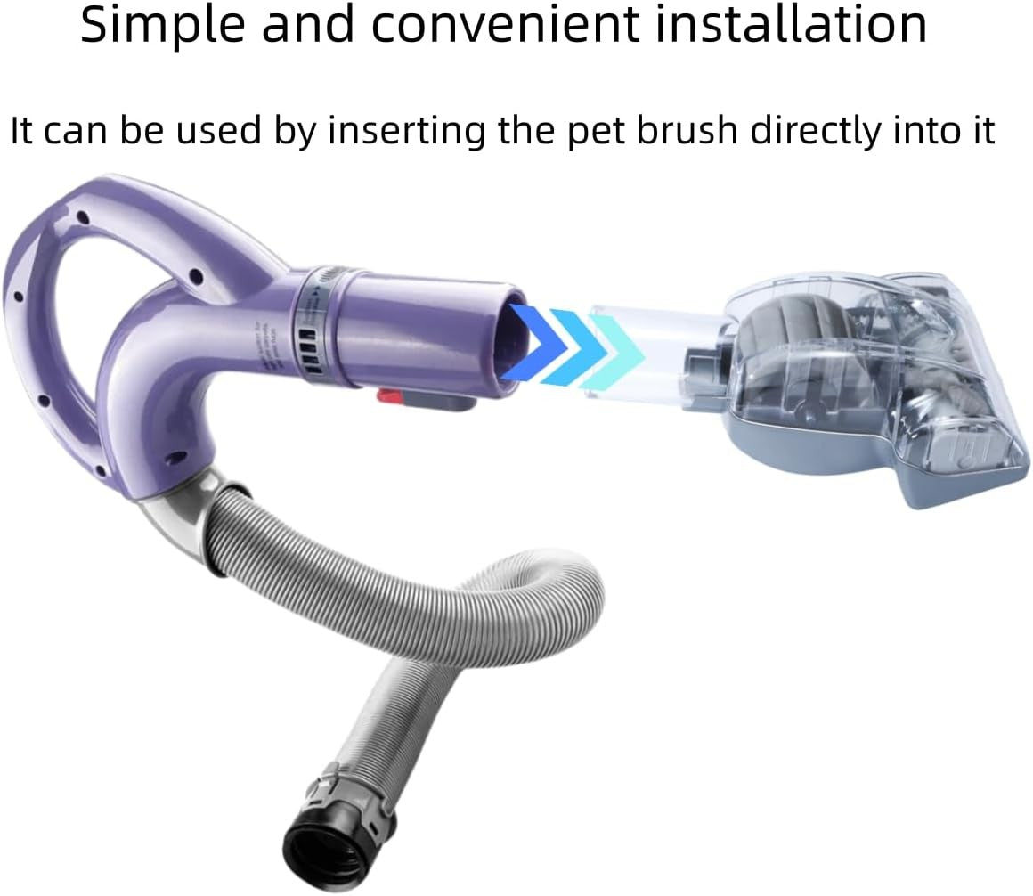 new Upgraded Pet Hair Power Brush Tool Attachment 7.28 x 4.92 x 2.95 inch, Gray 07FC0E-D4 - KOEEK