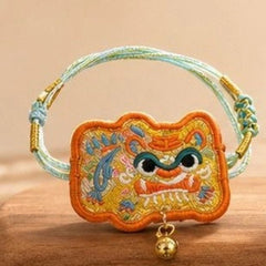 Dragon Boat Festival Five Color Embroidered Bracelet Handmade Gift Unisex 07FC0E-D4 - KOEEK
