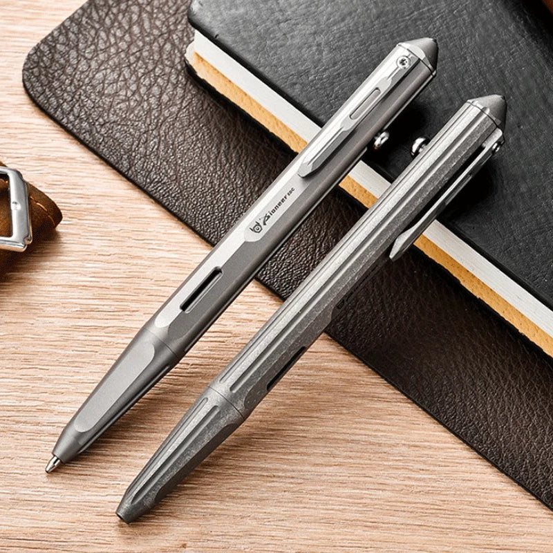 Titanium Pocket Ball Pen Office Signature Working Stationery Pen Outdoor EDC 07FC0E-D4 - KOEEK