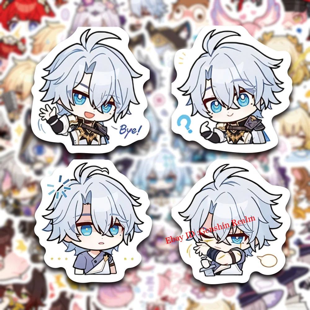70Pcs Anime Honkai: Star Rail Cute Phainon Waterproof Stickers Decor Gift 07FC0E-D4 - KOEEK
