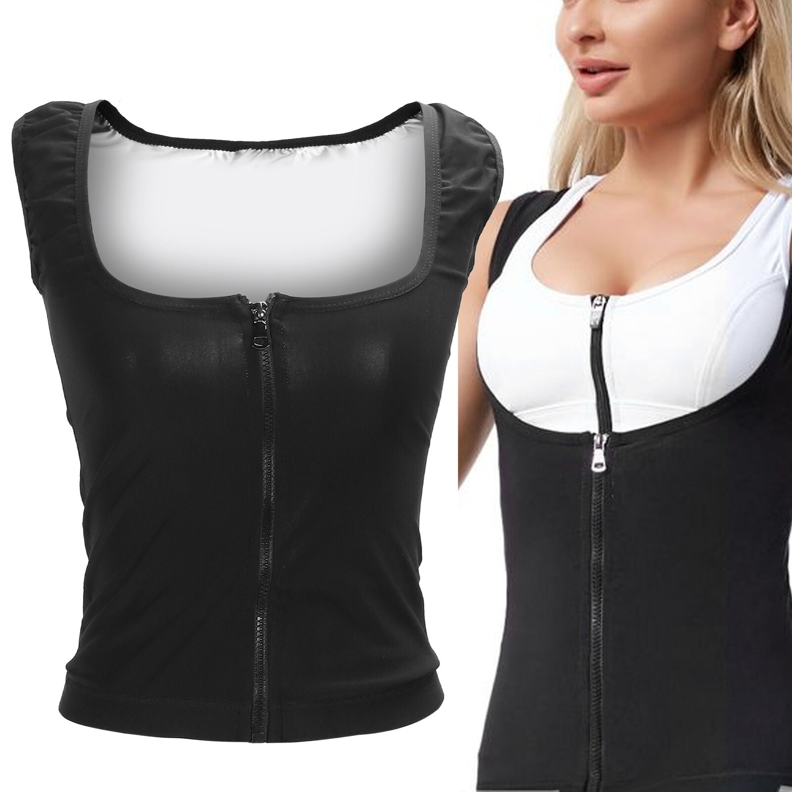 new (4XL/5XL)Sauna Sweat Suit Sauna Vest Helps Exercise The Abdominal Muscles ABE koeek - KOEEK