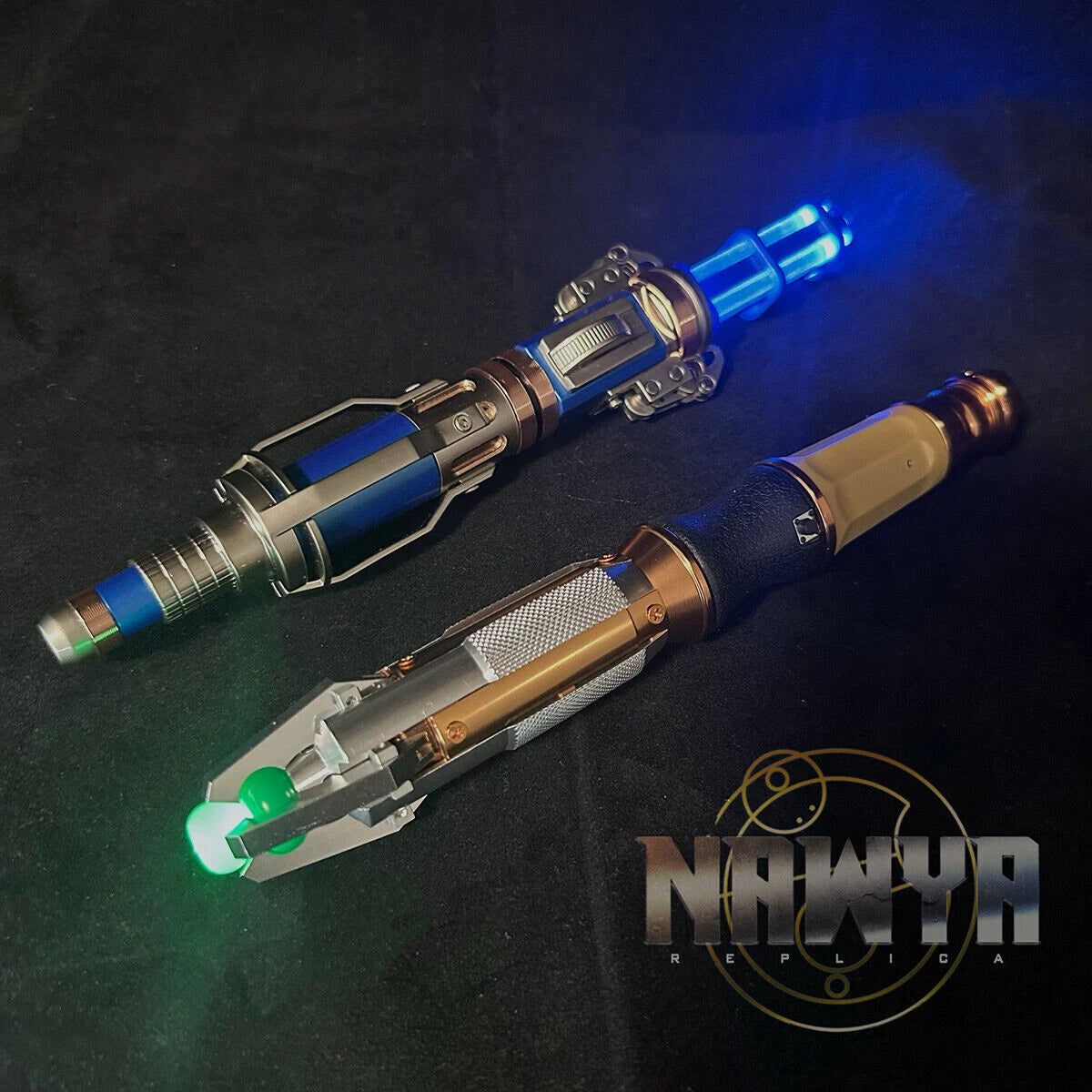 Doctor Who 11th Metal Sonic Screwdriver LED Colorful Light Cosplay Prop Replica 07FC0E-D4 - KOEEK