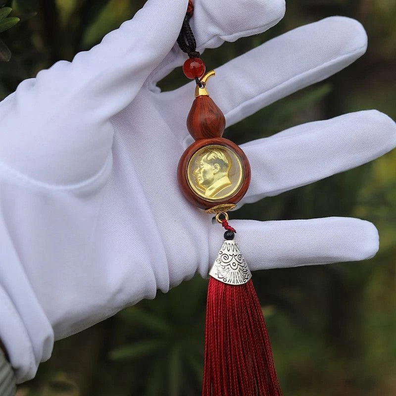 Mao Zedong Portrait Gourd Pendant Car Hanging Decoration Car Interior Accessory 07FC0E-D4 - KOEEK