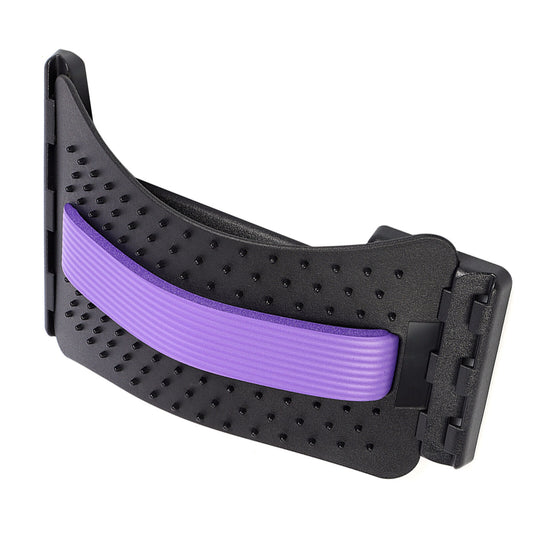 new Lumbar Massage Traction Pad Corrector Stretcher (Acupuncture Black+Purple) HGF koeek - KOEEK