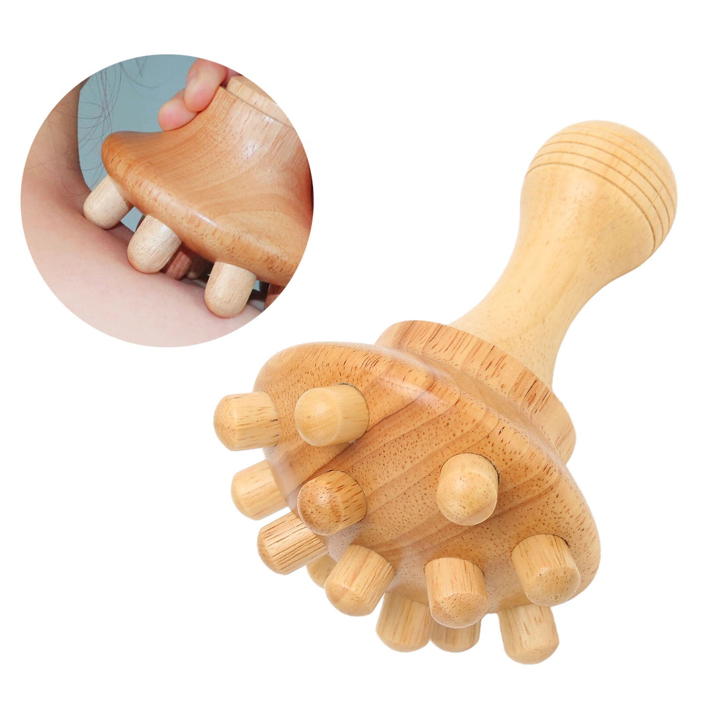 new Wood Massage Tools Anti Cellulite Massager Lymphatic Drainage Wooden Body HGF koeek - KOEEK