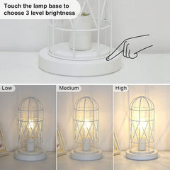 Bedside Touch Lamp Small Table Lamp For Bedroom Living Room Modern Bedside Lamps 07FC0E-D4 - KOEEK
