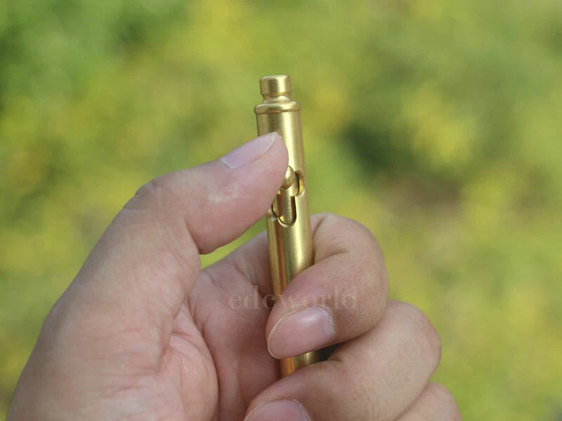 Outdoor EDC Solid Brass Practical Ball Pen Signature Pen Metal G2 Refills EDC - KOEEK