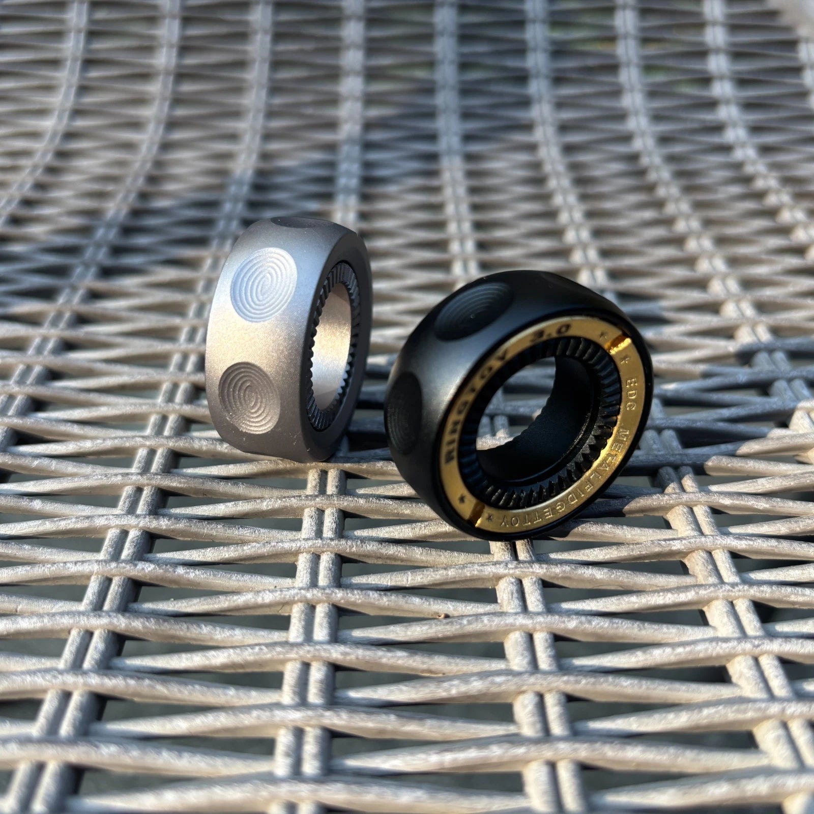 EDC Toy Fidget Spinner Mechanic Ring Fingertip Ratchet Stress Relief Fidget Gift 07FC0E-D4 - KOEEK