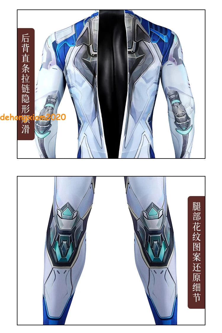 Marvel Rivals Mister Fantastic Costume Cosplay Jumpsuit Carnival Suit Halloween 07FC0E-D4 - KOEEK
