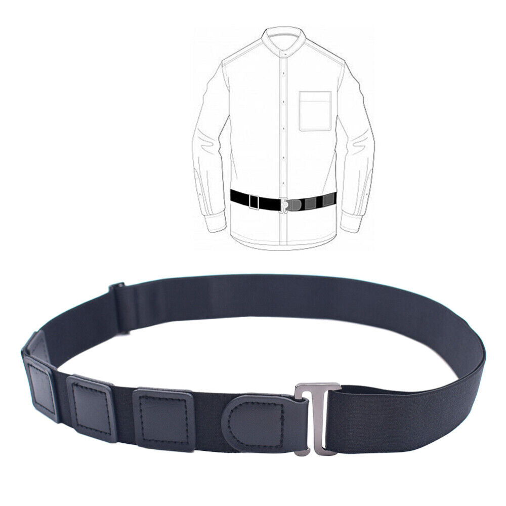 new 1pc mens shirt stays Unisex Men Shirt Stays Shirt Lock Belt Non- koeek - KOEEK