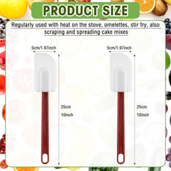 new Lounsweer 2 Pcs Heat Resistant Rubber Spatula 10 Inch Commercial 10 LOUNSWEER - KOEEK