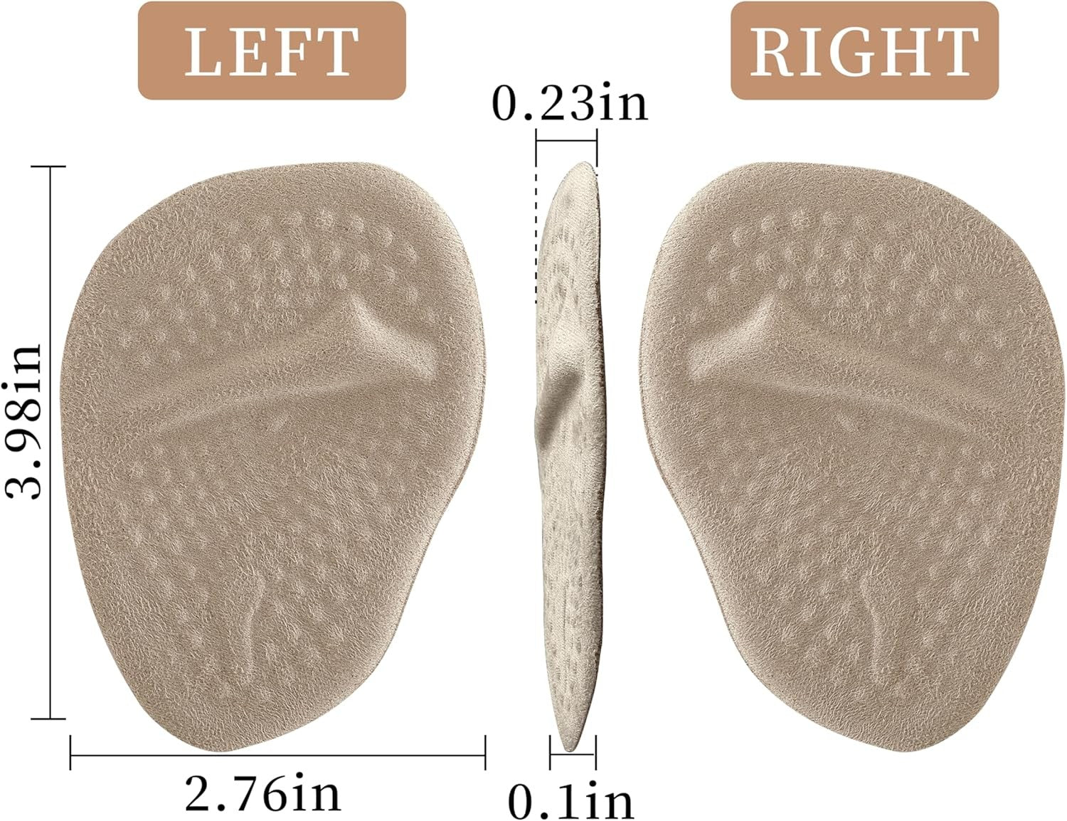 new Metatarsal Pads Women, Heel Inserts for Gel Ball of Foot Pale Yellow 07FC0E-D4 - KOEEK