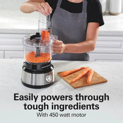 Food Processor and Vegetable Chopper, 10 Cup Capacity + Easy Clean Bowl Scraper 07FC0E-D4 - KOEEK