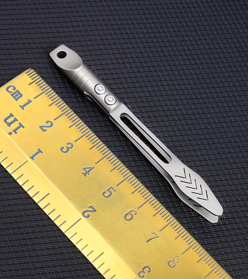 Mini Titanium Alloy Keychain Tweezers Pry Bar EDC Portable Outdoor Clamping Tool 07FC0E-D4 - KOEEK