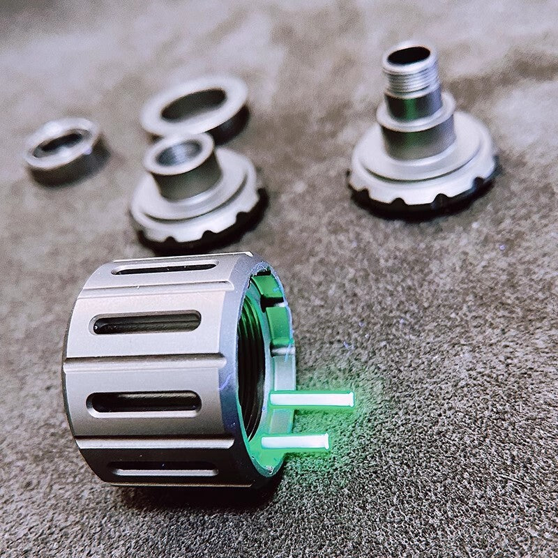 EDC Titanium Rotate Pendan Paracord Knife Cord Bead DIY Necklace Bracelet Bead 07FC0E-D4 - KOEEK